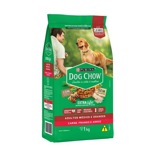 NESTLÉ® PURINA® DOG CHOW® Extralife® Ração Seca para Cães Adultos Médios e Grandes Carne e Arroz 10,1kg - Imagem em destaque