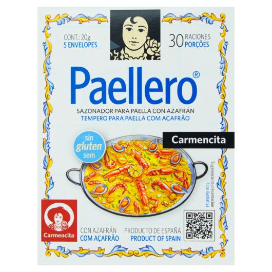 Tempero para Paella com Açafrão Carmencita Paellero 20g - Imagem em destaque