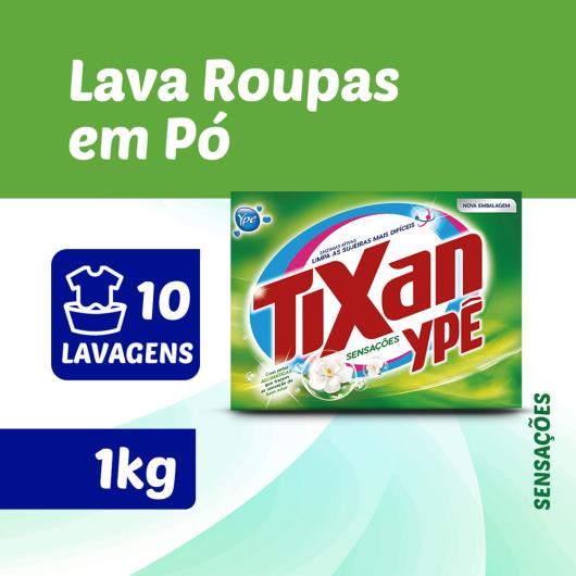 Lava roupas em pó Sensações Tixan Ypê 1 kg - Imagem em destaque