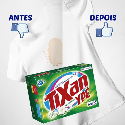 Lava roupas em pó Sensações Tixan Ypê 1 kg - Imagem em destaque