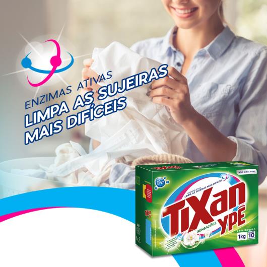 Lava roupas em pó Sensações Tixan Ypê 1 kg - Imagem em destaque