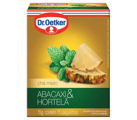 Chá Oetker de abacaxi com hortelã 15g - Imagem em destaque