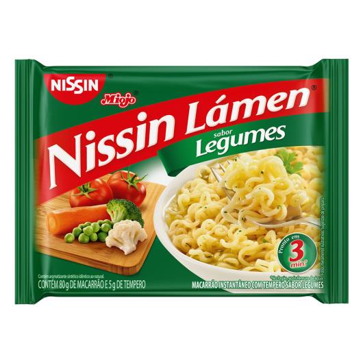 Macarrão Instantâneo Lámen Legumes Nissin Miojo Pacote 85g - Imagem em destaque