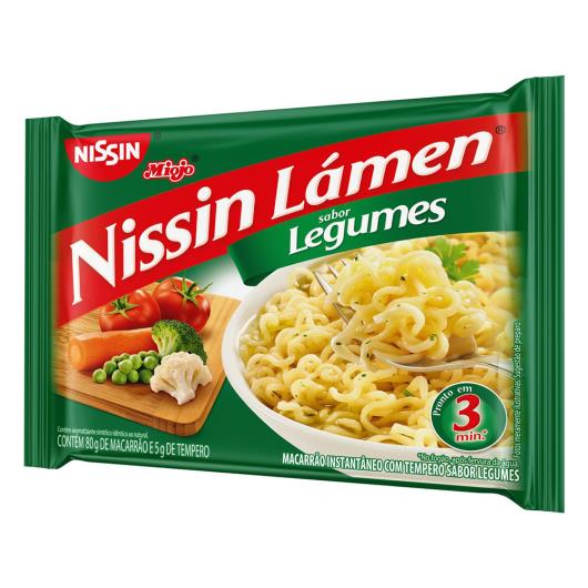 Macarrão Instantâneo Lámen Legumes Nissin Miojo Pacote 85g - Imagem em destaque