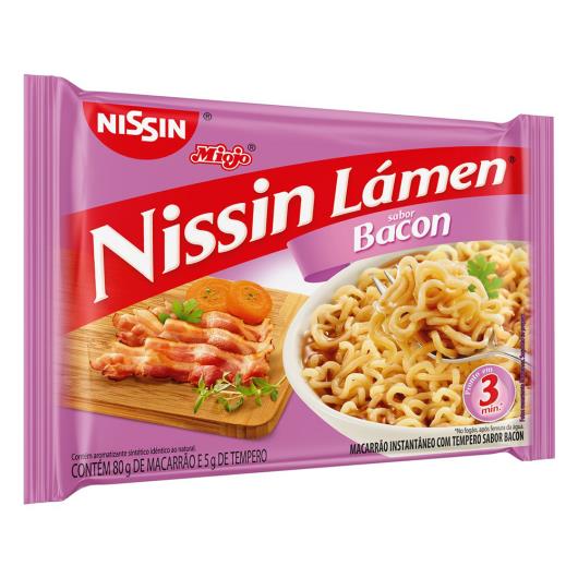 Macarrão Instantâneo Lámen Bacon Nissin Miojo Pacote 85g - Imagem em destaque