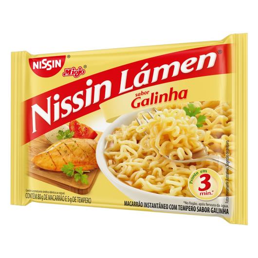 Macarrão Instantâneo Lámen Galinha Nissin Miojo Pacote 85g - Imagem em destaque