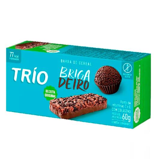 Barra de cereais Trio sabor brigadeiro com 3 unidades 60g - Imagem em destaque