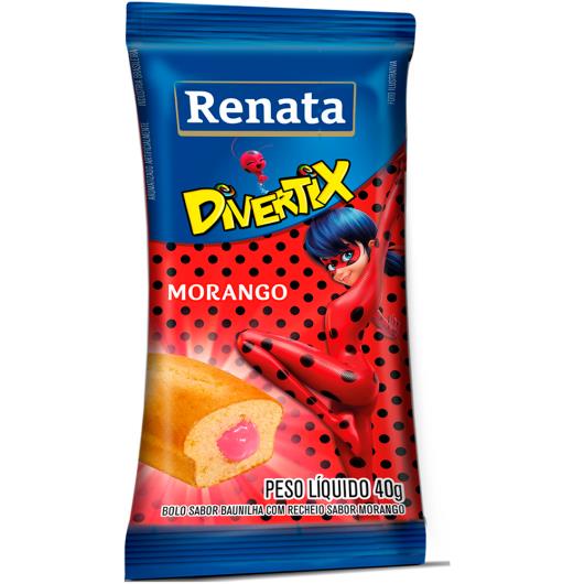 Bolinho de baunilha com recheio de morango Divertix Renata 40 g - Imagem em destaque