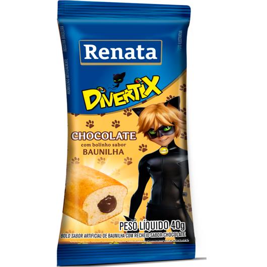 Bolinho de baunilha recheio de chocolate Divertix Renata 40 g - Imagem em destaque