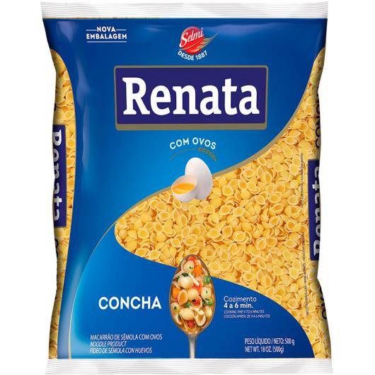 Macarrão Renata concha com ovos 500g - Imagem em destaque