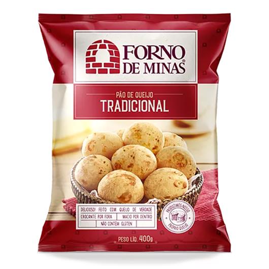 Pão de queijo Forno de Minas Tradicional Congelado 400g - Imagem em destaque