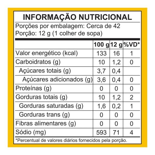 Maionese Tradicional Arisco 500g - Imagem em destaque