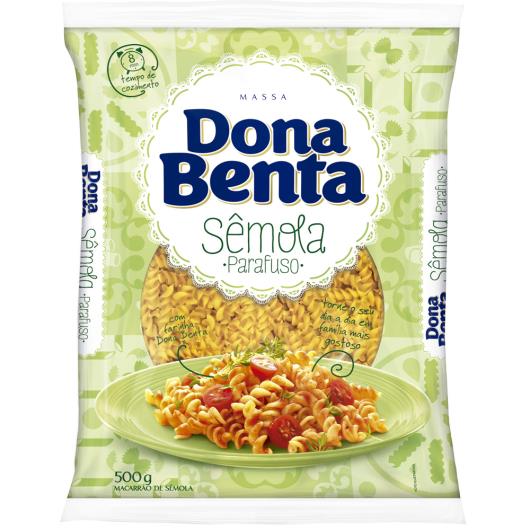 Dona Benta Sêmola Parafuso 500g - Imagem em destaque