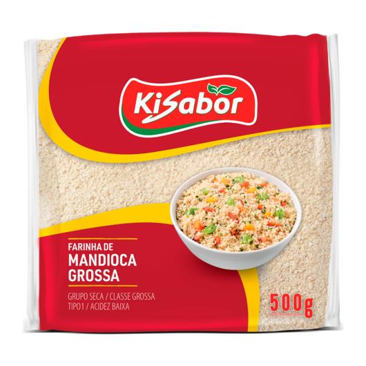 Farinha de mandioca Kisabor grossa 500g - Imagem em destaque