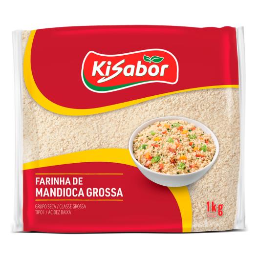 Farinha de mandioca grossa Kisabor 1kg - Imagem em destaque