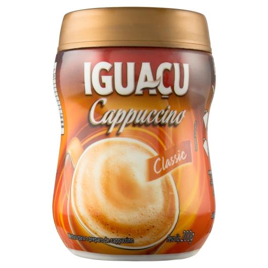 Cappuccino Solúvel Iguaçu Classic Pote 200G - Imagem em destaque