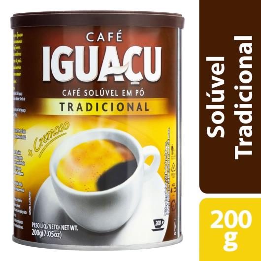 Café Solúvel Iguaçu Tradicional em Pó Lata 200G - Imagem em destaque