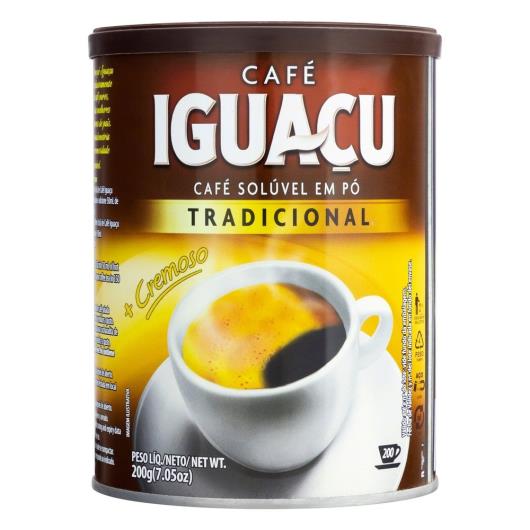 Café Solúvel Iguaçu Tradicional em Pó Lata 200G - Imagem em destaque