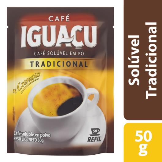 Café Solúvel Iguaçu Tradicional em Pó Sachê 50g - Imagem em destaque