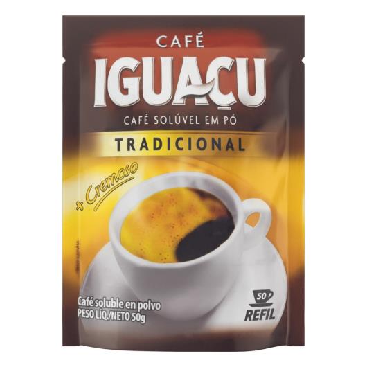 Café Solúvel Iguaçu Tradicional em Pó Sachê 50g - Imagem em destaque