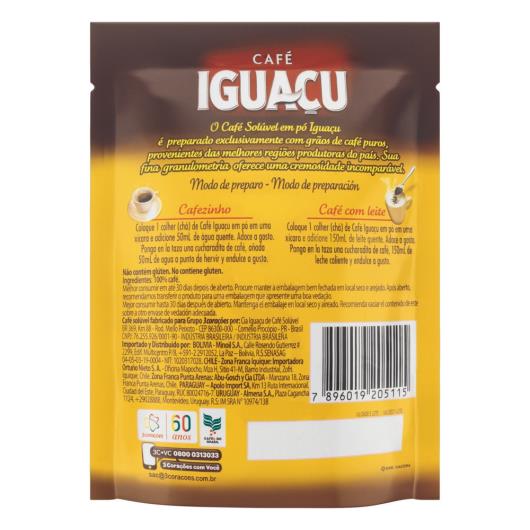 Café Solúvel Iguaçu Tradicional em Pó Sachê 50g - Imagem em destaque