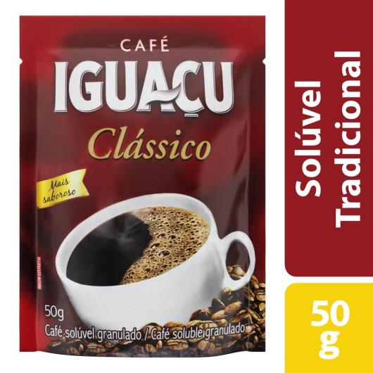 Café clássico granulado solúvel sachê Iguaçu 50g - Imagem em destaque