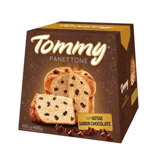 Panettone com gotas de chocolate Tommy 400g - Imagem em destaque
