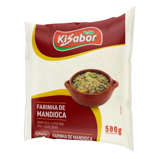 Farinha de Mandioca Tipo 1 Kisabor Pacote 500g - Imagem em destaque