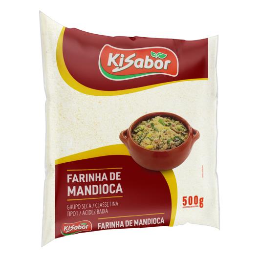 Farinha de Mandioca Tipo 1 Kisabor Pacote 500g - Imagem em destaque