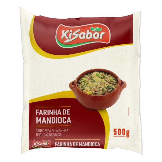 Farinha de Mandioca Tipo 1 Kisabor Pacote 500g - Imagem em destaque