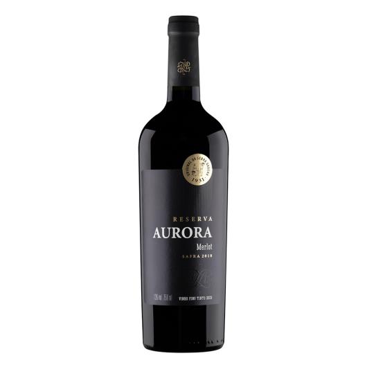 Vinho Nacional Tinto Seco Reserva Aurora Merlot Garrafa 750ml - Imagem em destaque