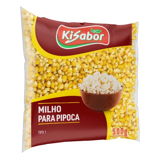 Milho para Pipoca Tipo 1 Kisabor Pacote 500g - Imagem em destaque