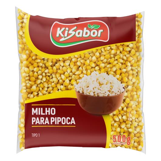Milho para Pipoca Tipo 1 Kisabor Pacote 500g - Imagem em destaque