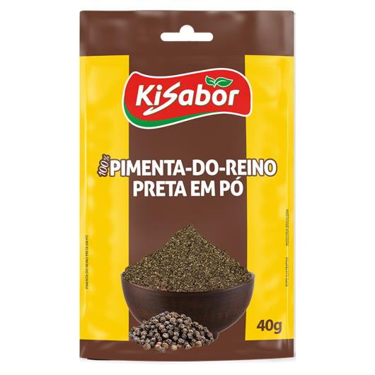 Pimenta do Reino Preta em Pó Kisabor 40g - Imagem em destaque