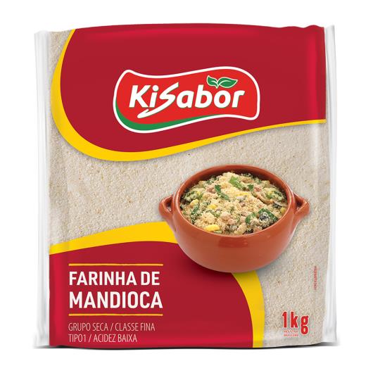 Farinha de mandioca fina Kisabor 1kg - Imagem em destaque