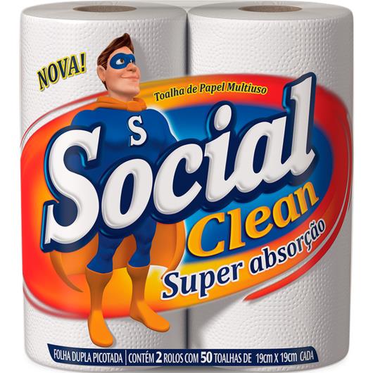 Papel toalha Social Clean 2 unidades - Imagem em destaque
