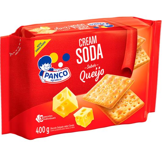 Biscoito cream soda sabor Queijo Panco 400g - Imagem em destaque