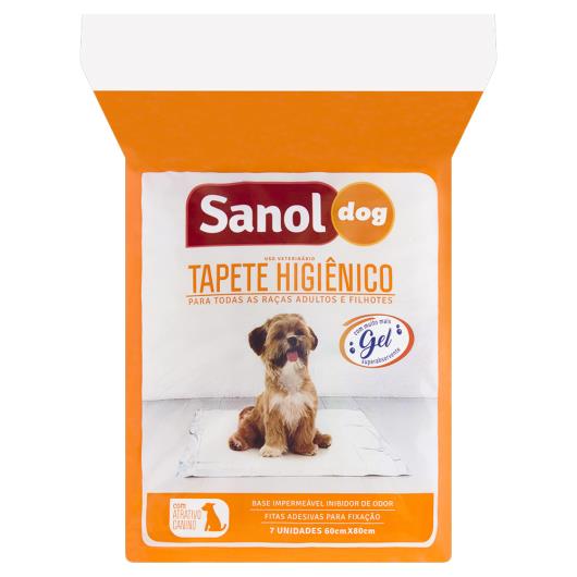 Tapete Higiênico para Cães Sanol Dog 60cm x 80cm Pacote 7 Unids - Imagem em destaque