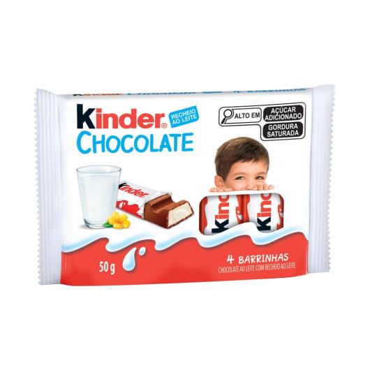Kinder Chocolate ao Leite 4 Unidades 50g - Imagem em destaque