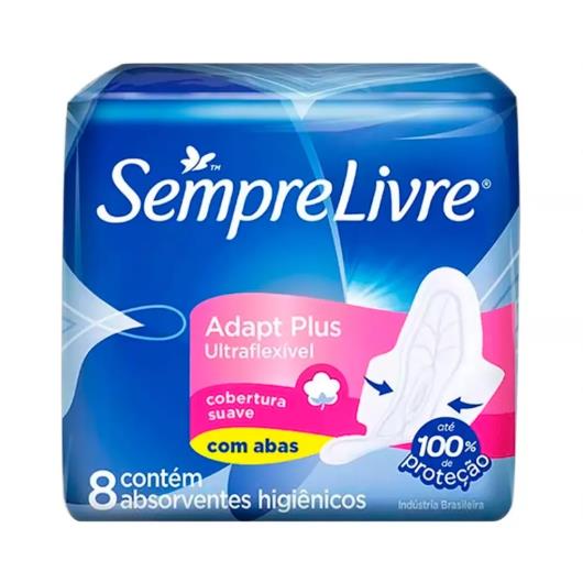 Absorvente Sempre Livre max suave e ultra com abas 8 unidades - Imagem em destaque