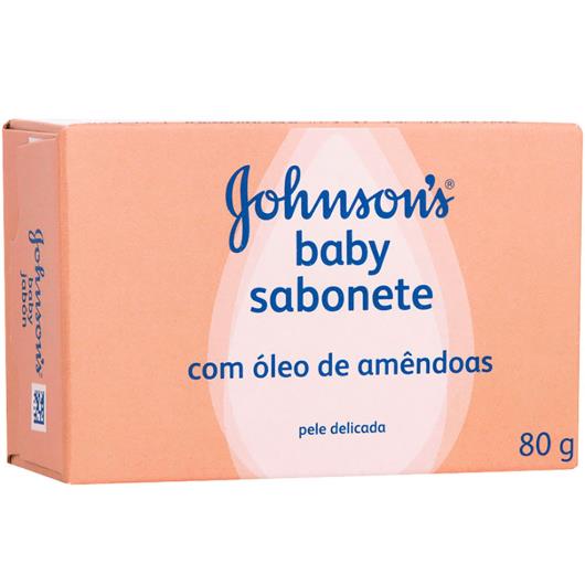 Sabonete Johnson's Baby com óleo de amêndoas 80g - Imagem em destaque