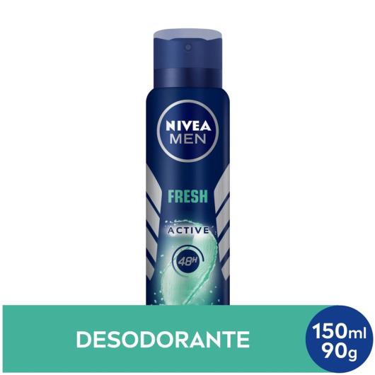 NIVEA Men Desodorante Antitranspirante  Aerosol Fresh Active 150ml - Imagem em destaque