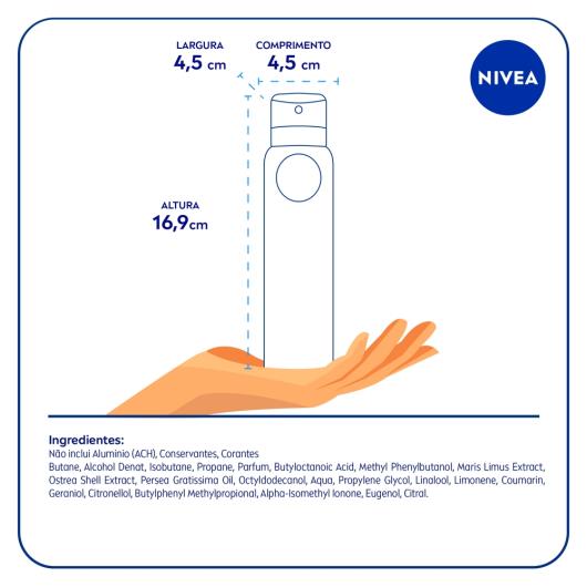 NIVEA Men Desodorante Antitranspirante  Aerosol Fresh Active 150ml - Imagem em destaque