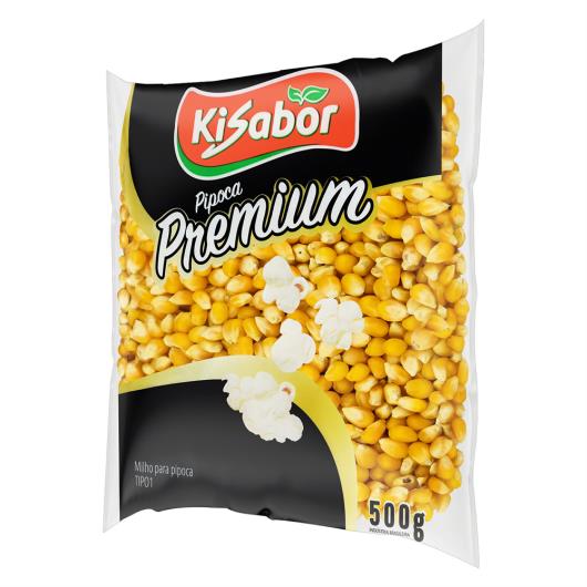 Milho para Pipoca Tipo 1 Kisabor Premium Pacote 500g - Imagem em destaque