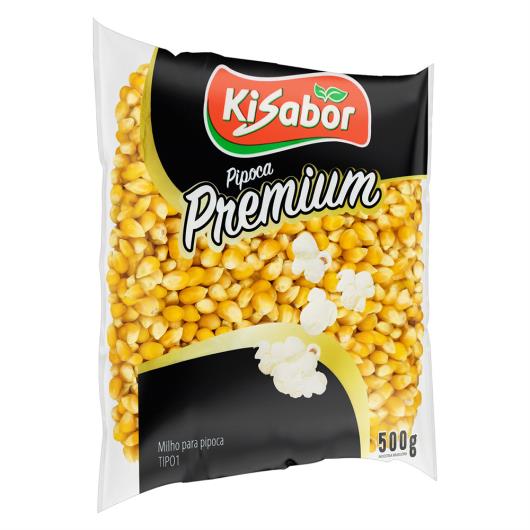 Milho para Pipoca Tipo 1 Kisabor Premium Pacote 500g - Imagem em destaque