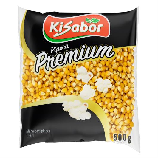 Milho para Pipoca Tipo 1 Kisabor Premium Pacote 500g - Imagem em destaque
