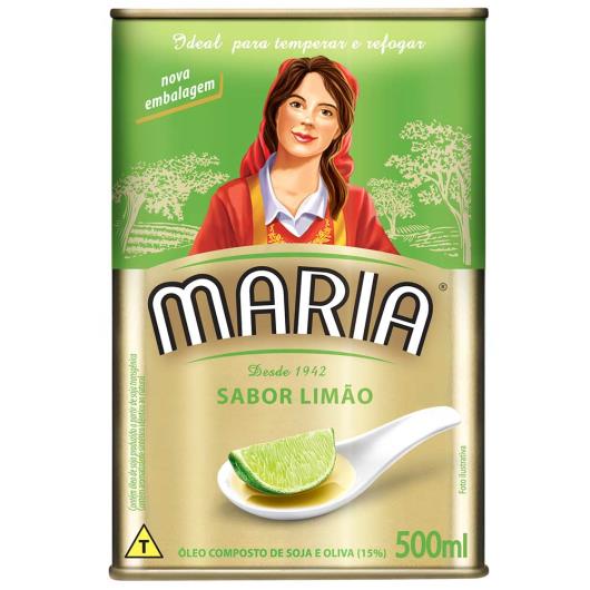 Óleo composto Maria sabor azeite e limão 500ml - Imagem em destaque