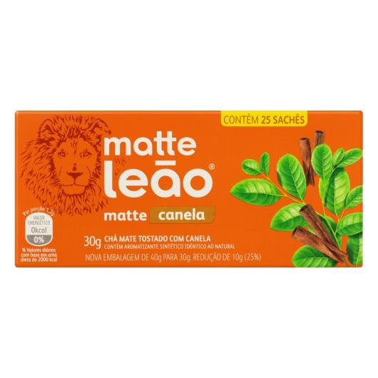 Chá Mate Canela Matte Leão Caixa 30g 25 Unidades - Imagem em destaque