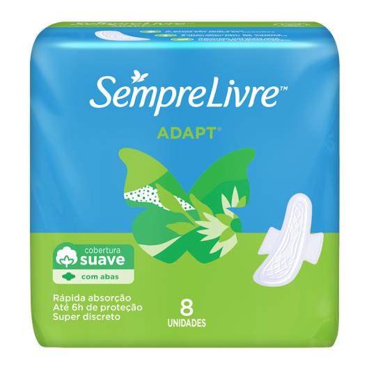 Absorvente suave sem abas Sempre Livre 8 Unidades - Imagem em destaque