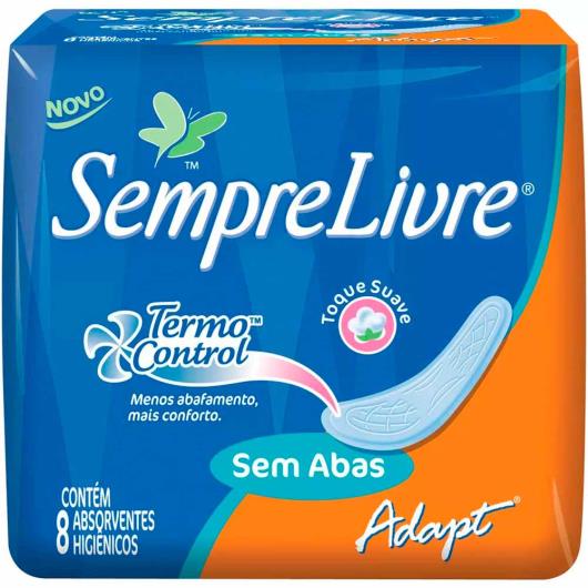 Absorvente Sempre Livre especial adapt suave sem abas 8 unidades - Imagem em destaque